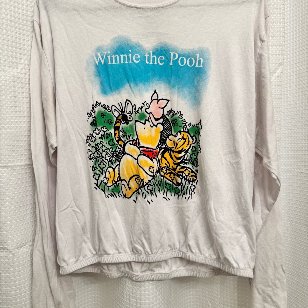 Disney White Long Sleeve Graphic Shirt